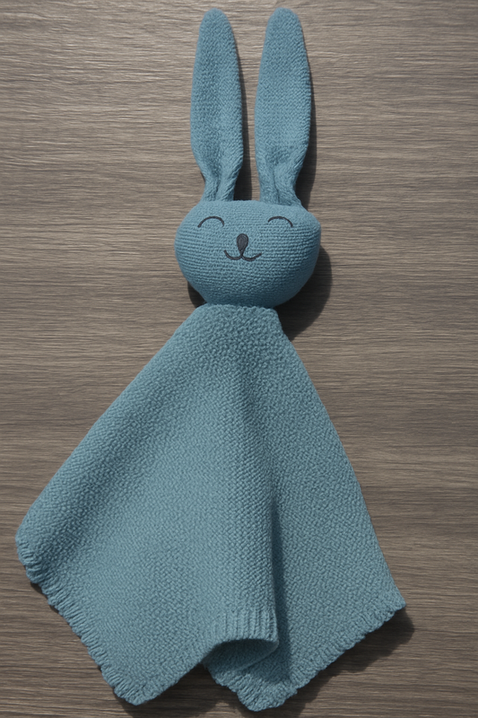 Embroidered Knit Bunny Lovey